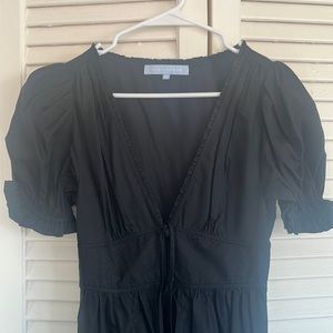 Sabrina Dress in Black Dot